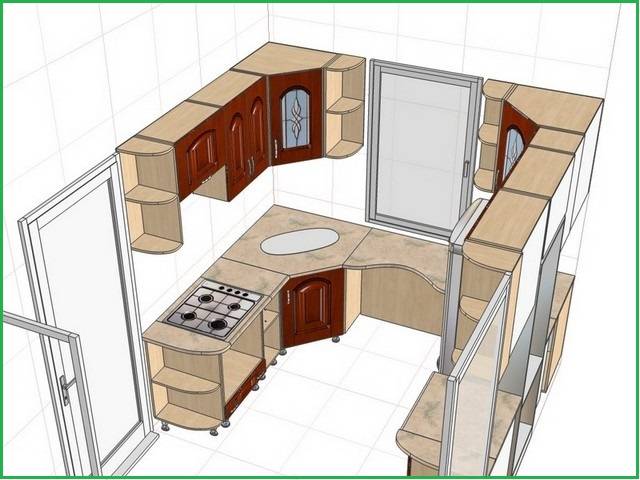 Угловой кухонный гарнитур: правила выбора и планировки | фото