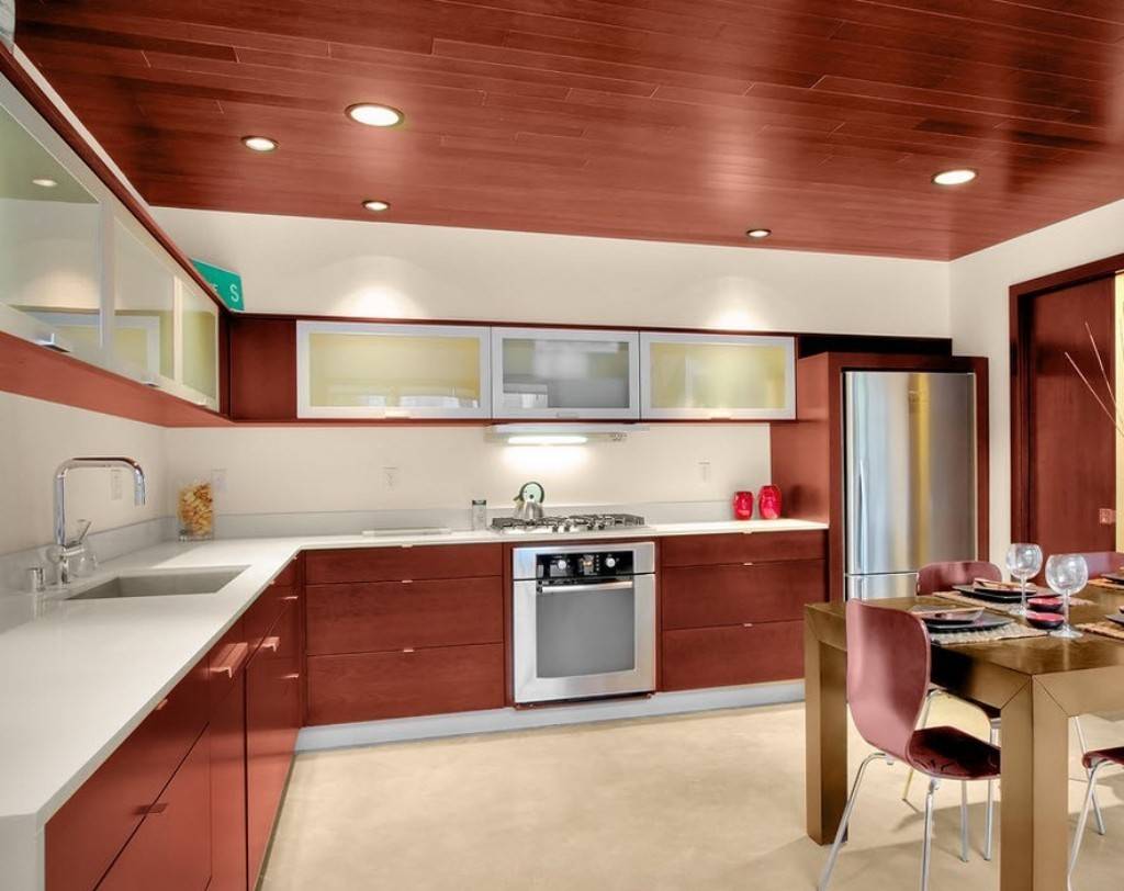Потолок на кухне: какой лучше, варианты, чем лучше отделать, отделка в квартире, чем покрыть, какой должен быть