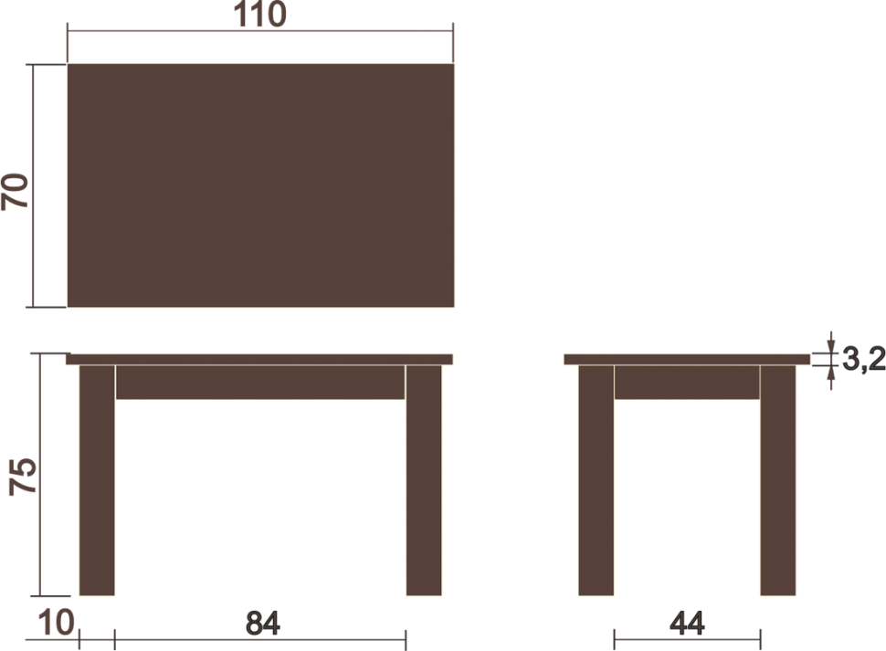 Высота стола: какая должна быть, стандарты по назначению
