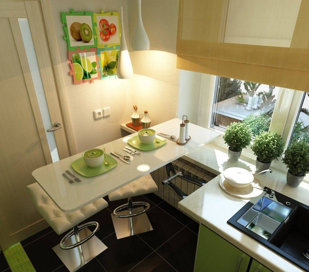 Дизайн кухни 5 5 кв м или как обеспечить маленькое помещение большими возможностями