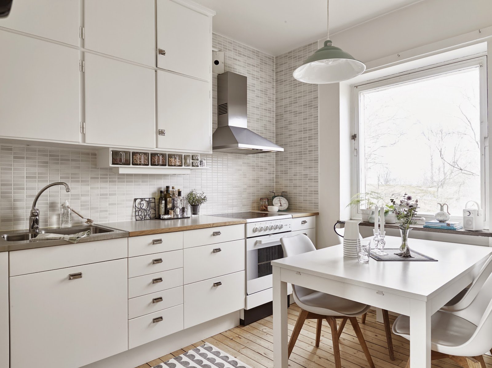 Белая кухня в скандинавском стиле - особенности использования белого в скандинавской кухне (160 фото)