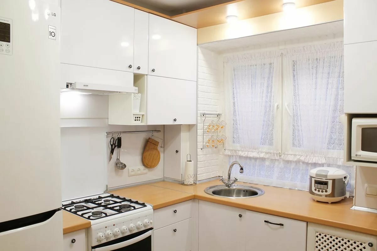 Планировка малогабаритной кухни 5 кв. м: лучшие идеи, дизайн в реальной квартире