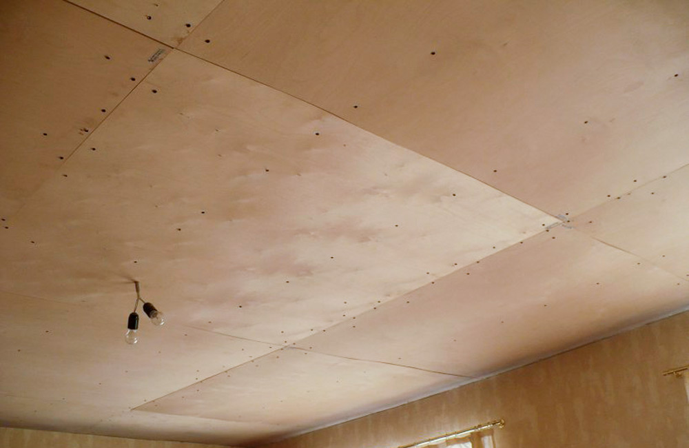 Потолок из фанеры (43 фото) — отделка и обшивка потолочного покрытия, чем отделать и как подшить своими руками