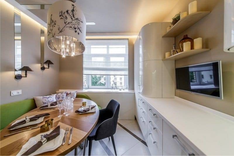 Дизайн кухни 13 кв.м. (75 фото) - интерьеры после ремонта, красивые идеи отделки