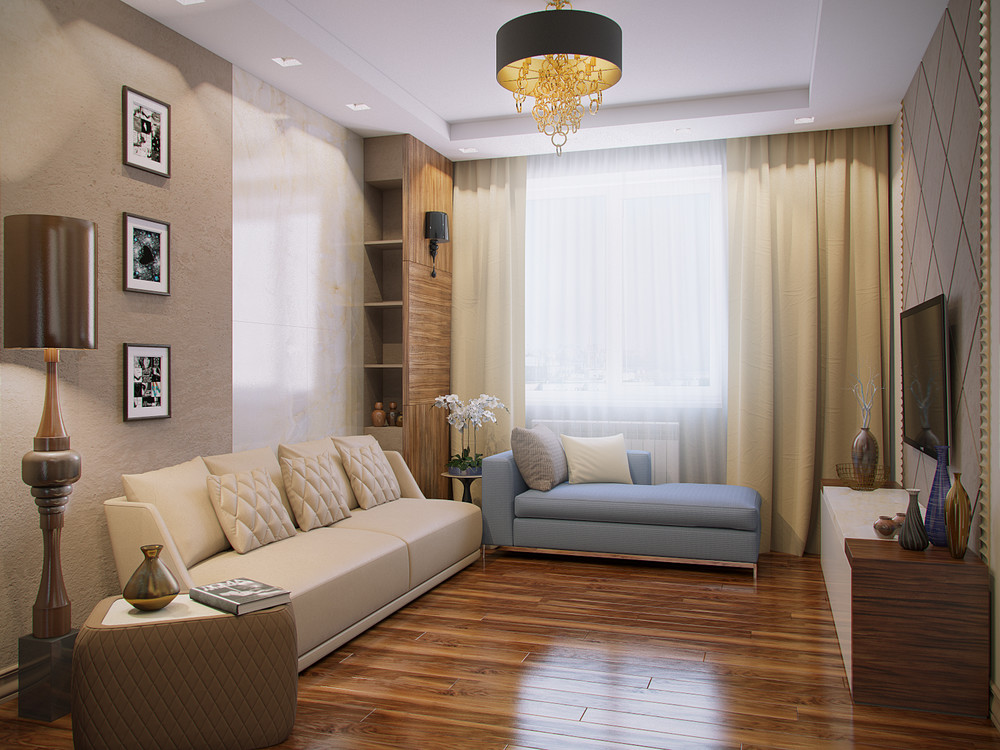 22 идеи дизайна зала для однокомнатной квартиры