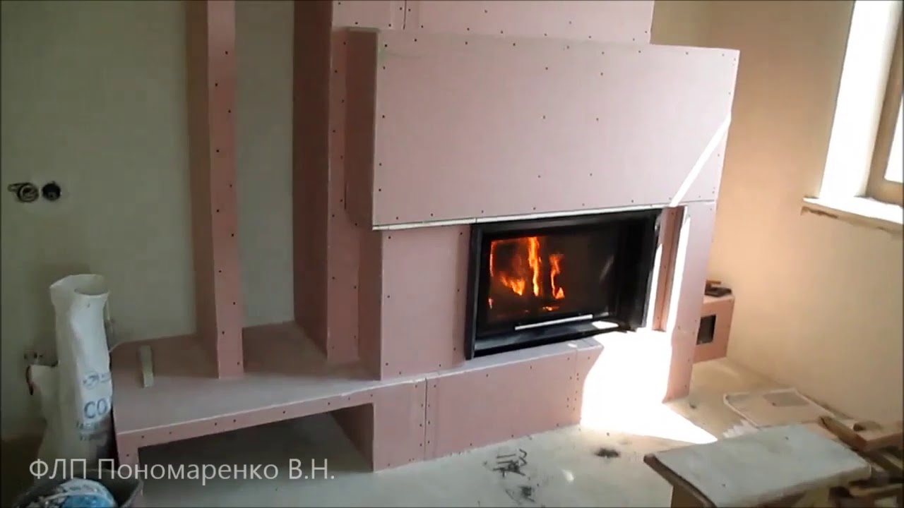 14 фото фальш-каминов и порталов из гипсокартона: описание, чертеж и как сделать
