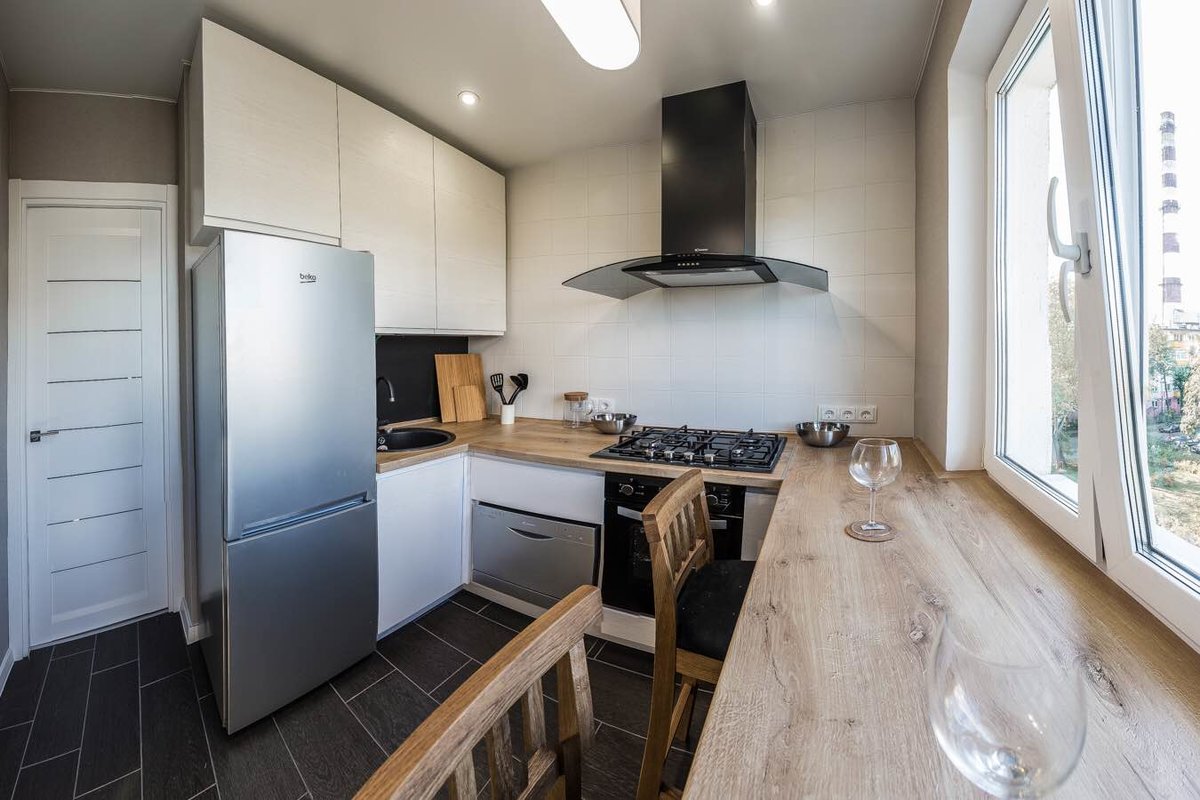 Легко ли преобразить кухню площадью всего в 5 кв м?