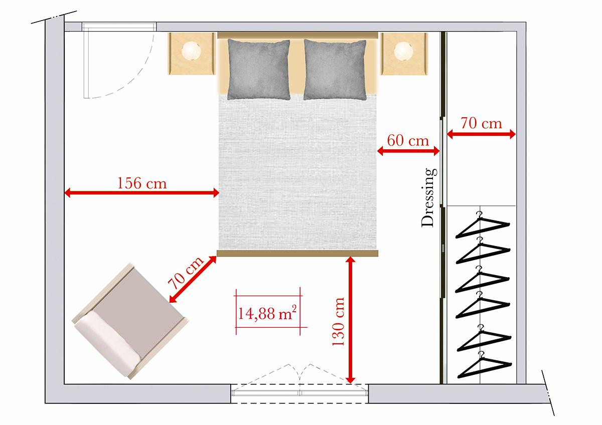 Планировка трёхкомнатной квартиры
