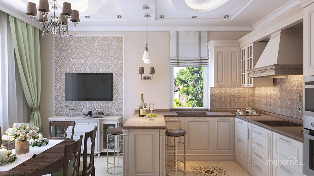 Белая кухня с деревянной столешницей: 70 лучших реализаций в стиле контемпорари, кантри и минимализм — дом&стройка