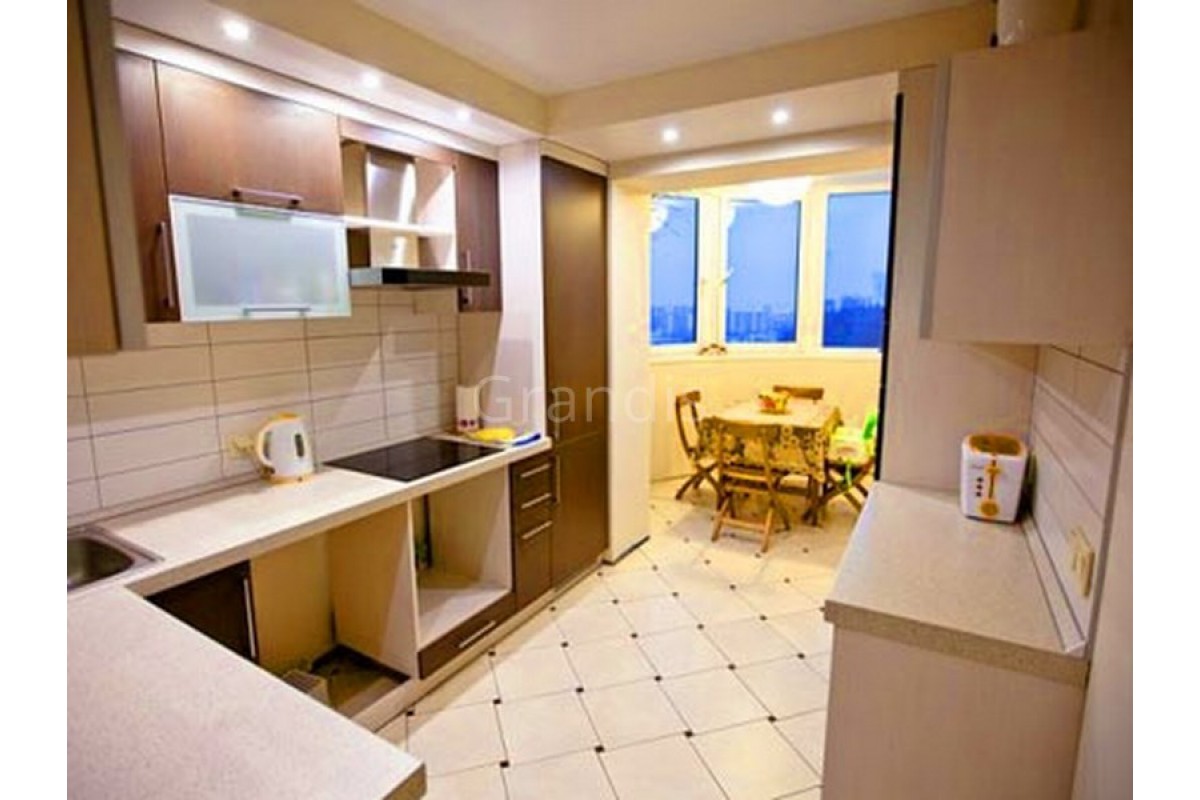 Дизайн кухни совмещенной с балконом от 8 до 12 кв. м.