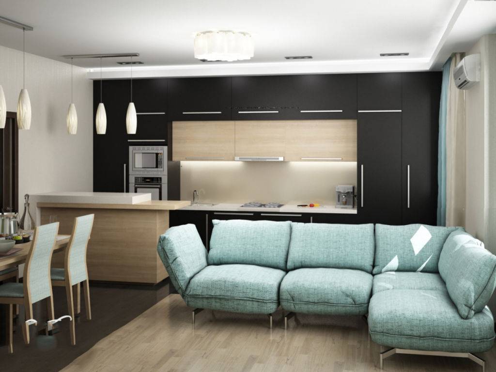 Дизайн кухни-гостиной 2020: современные идеи, фото реальных интерьеров