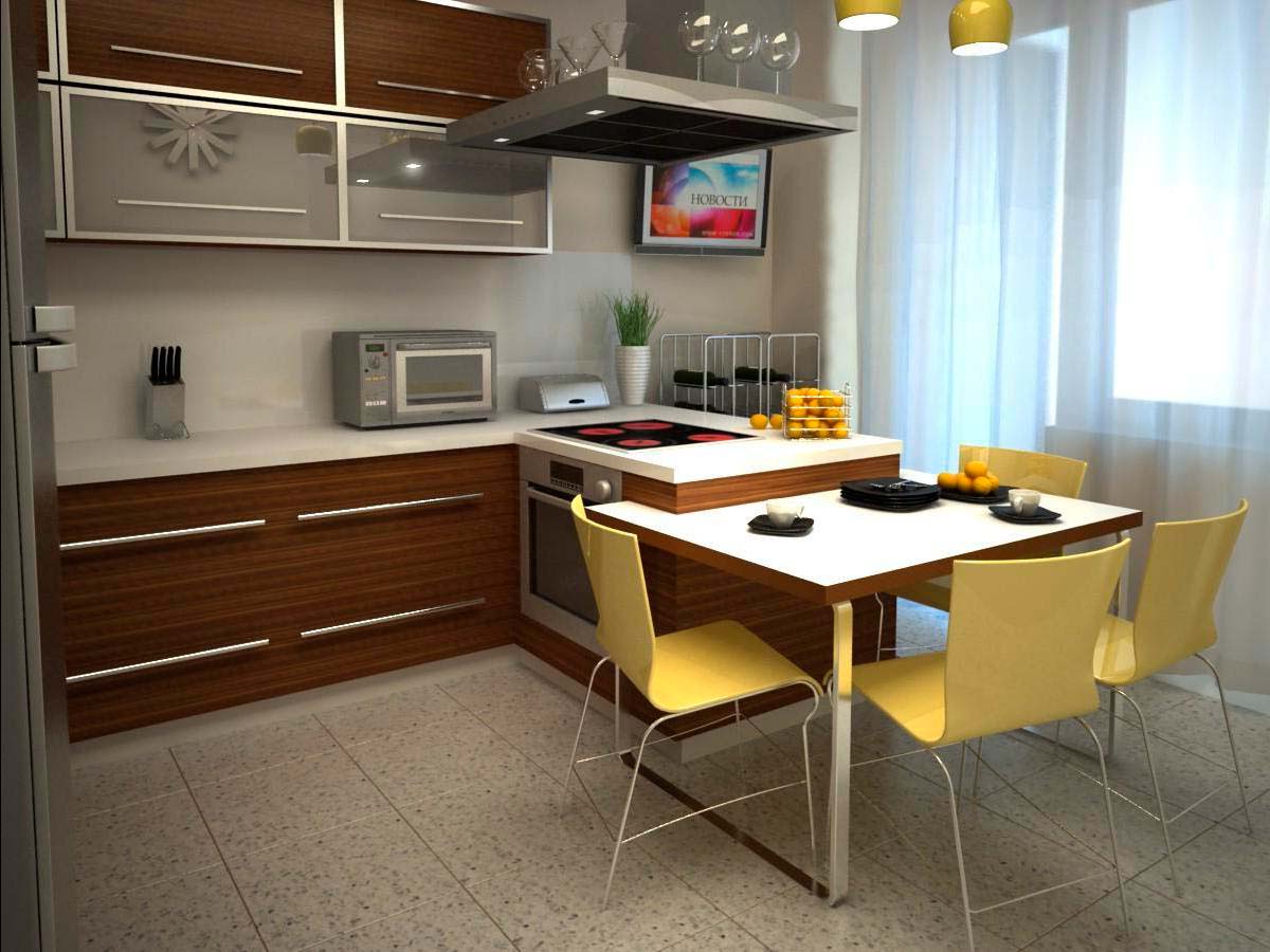 Дизайн кухни 15 кв. м: фото различных вариантов планировки, с диваном и без, секреты удачных проектов, интерьер