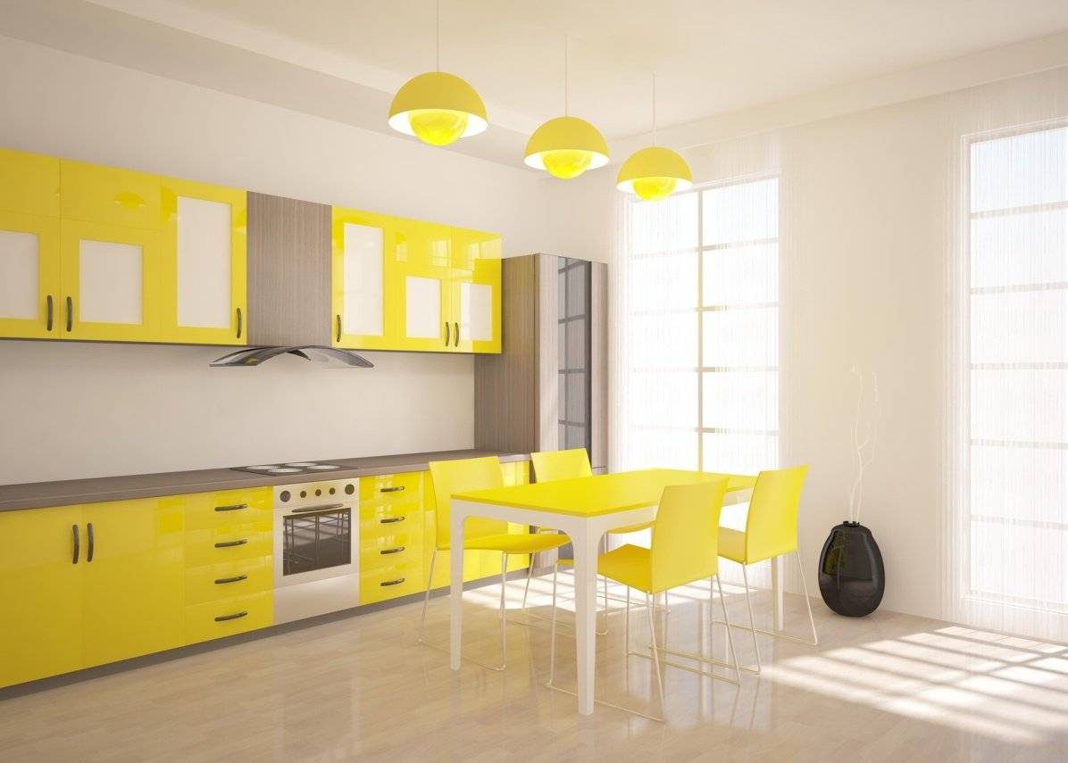 Желтый цвет в интерьере кухни – 5 главных советов и 100 фото для вдохновения