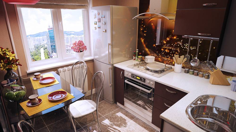 Дизайн кухни 5 кв м - обустройство и планировка маленькой кухни 5 кв м с холодильником, лучшие фото интерьера маленькой кухни