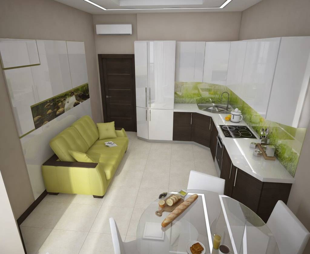Кухня 11 кв. м. - комфортные варианты размещения и оформления просторной кухни (85 фото)