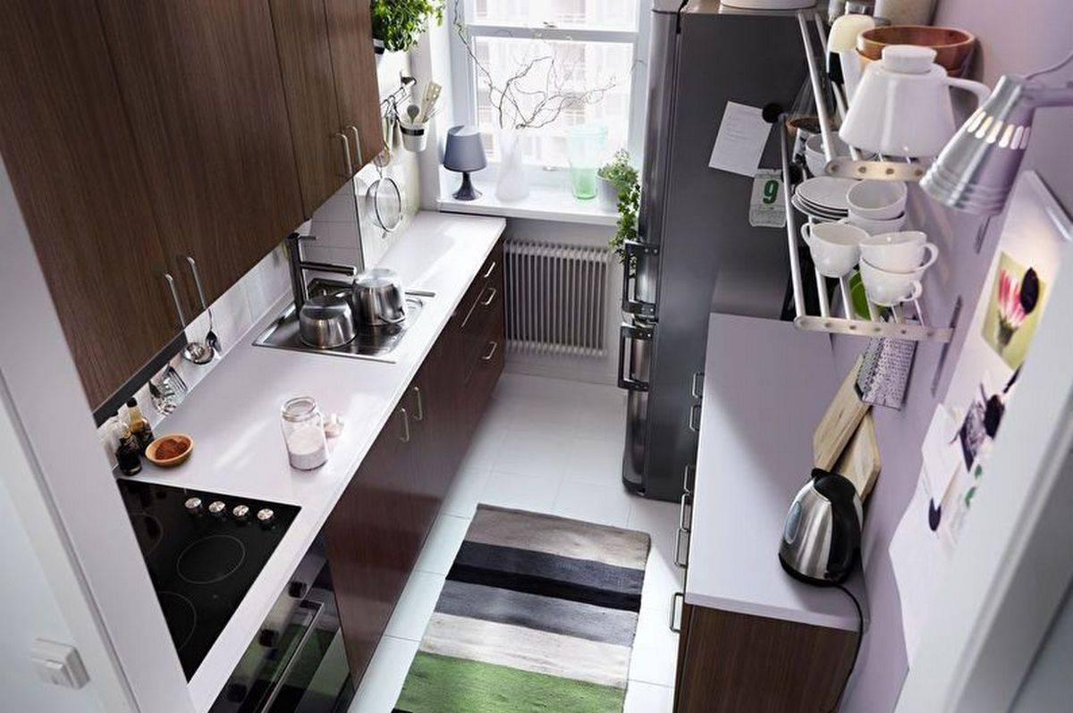 Секреты удобной расстановки мебели в шестиметровой кухне