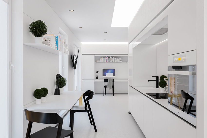 Дизайн кухни в стиле минимализм - 52 фото в интерьере