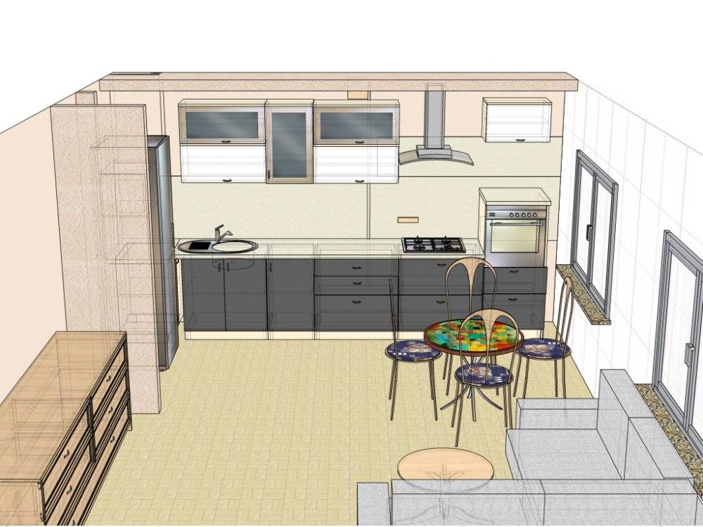 Способы планировки и зонирования кухни 15 кв.м с диваном