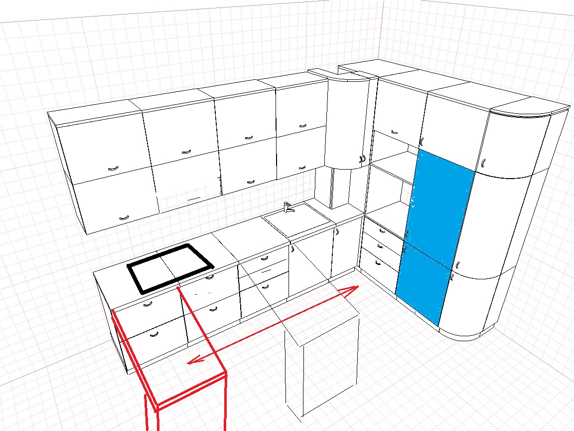 Проект кухни самостоятельно