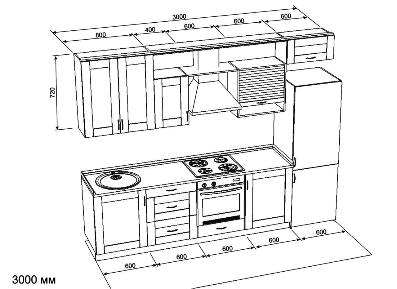 Угловая кухня своими руками, чертежи и схемы для расчета