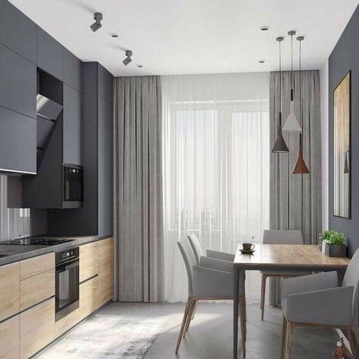 Серый цвет в интерьере кухни — строгий дизайн в современном исполнении +89 фото