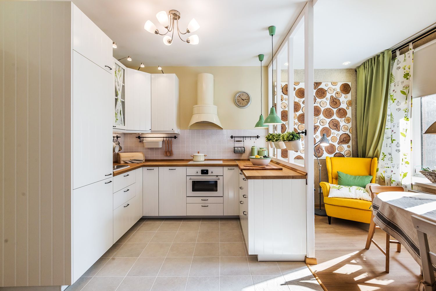 Дизайн интерьера кухни 14 кв. м: фото, современные решения, стили, креативные идеи