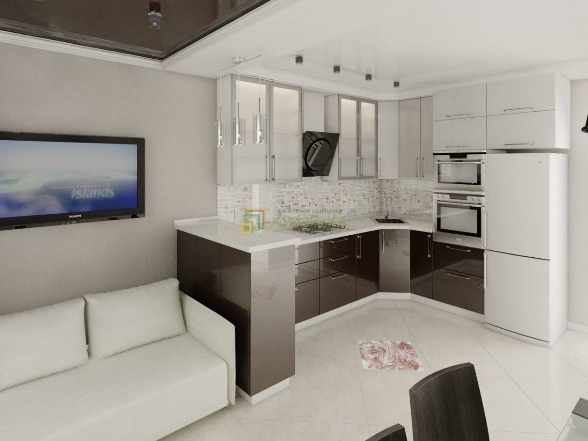Кухня-гостиная 15 кв. м: дизайн, фото, планировка с диваном, зонирование пространства, интерьер, квадратная и прямоугольная комнаты