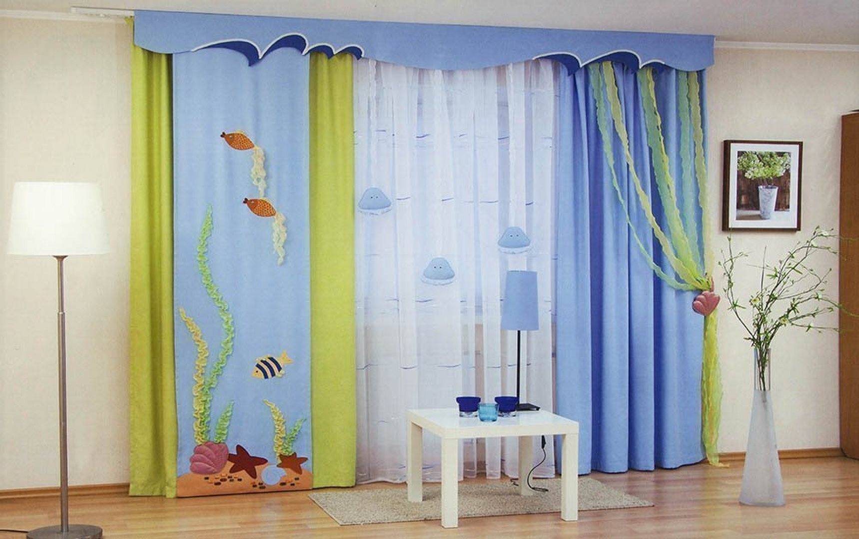 Как выбрать шторы и тюль в детскую комнату: актуальные ткани, цветовая гамма для мальчика и девочки