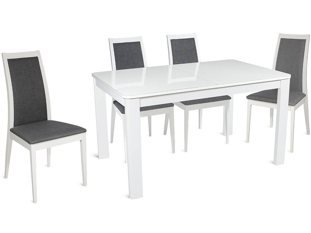 Белые столы (42 фото): классический лакированный квадратный столик, длинная мебель в стиле классика - глянец