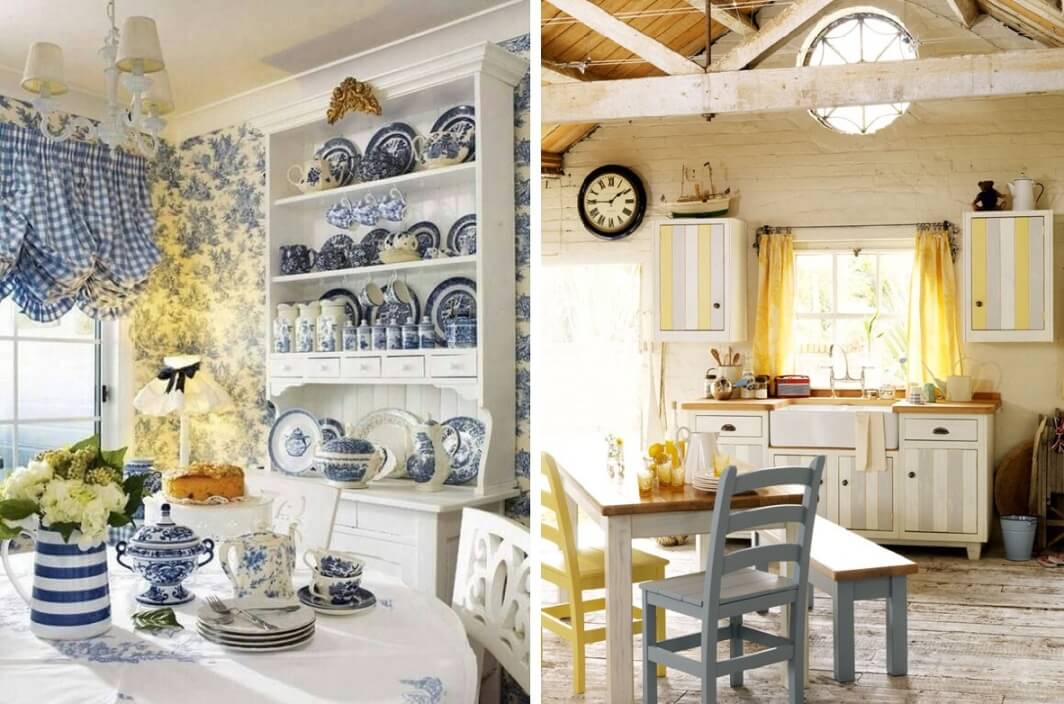 Кухня в стиле прованс - кухонный гарнитур в стиле прованс, фото интерьера прованс кухни в квартире и в частном доме.
