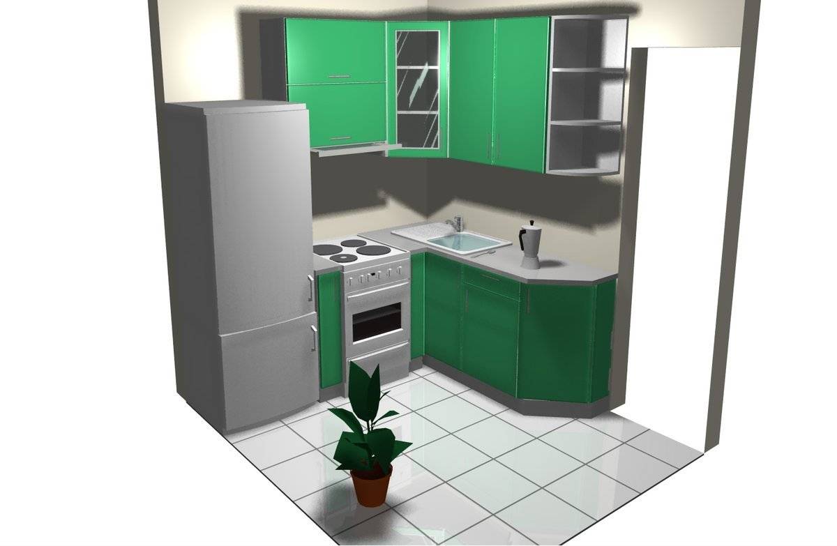 Дизайн кухни в хрущевке 5 кв. м с холодильником 40 фото — журнал о строительстве и ремонте
