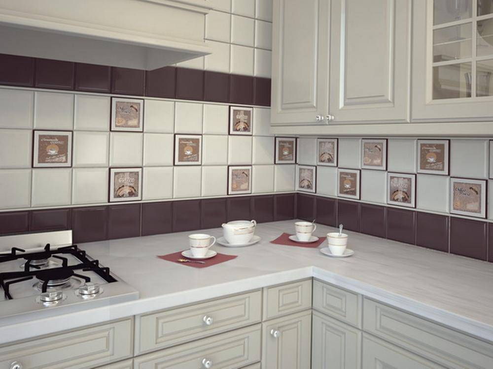 Плитка кабанчик на фартук кухни: фото и белый цвет в дизайне