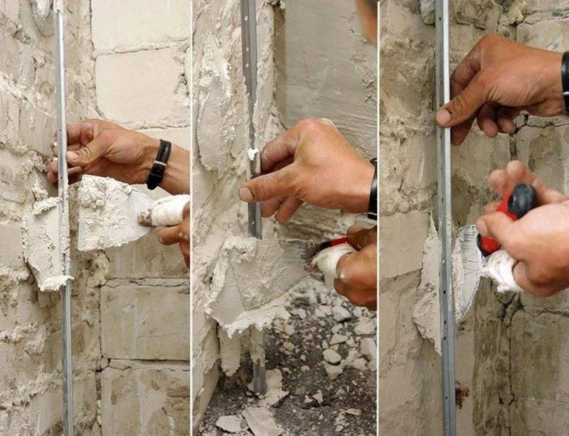 Штукатурка стен по маякам: как сделать своими руками, подробная инструкция