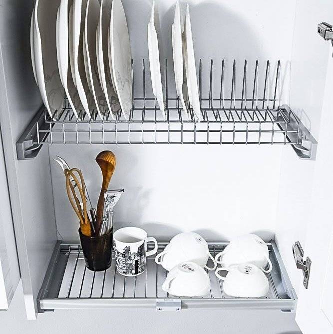 Сушилка для посуды - типы сушилок, выбор размера, типа крепления и материала, особенности моделей производителей (100 фото)