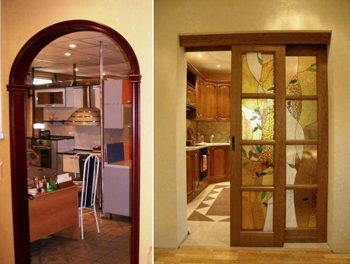Выбор и установка раздвижных дверей на кухню
