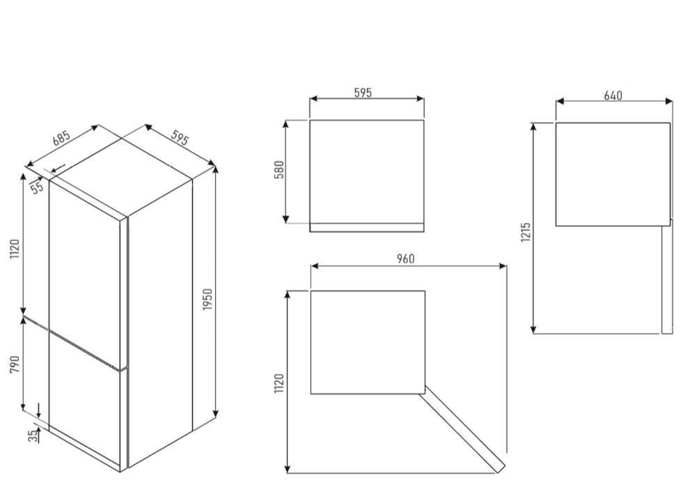 Размеры холодильника: стандартные ширина и глубина