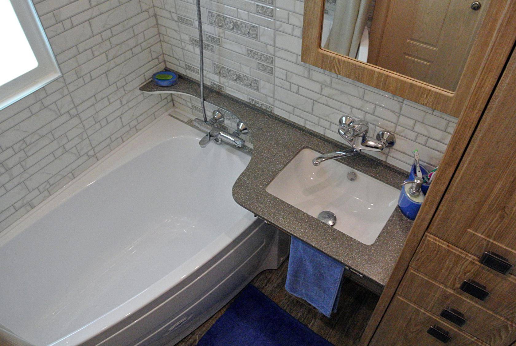 Дизайн ванной комнаты в хрущёвке: 120 фото и 12 правил оформления