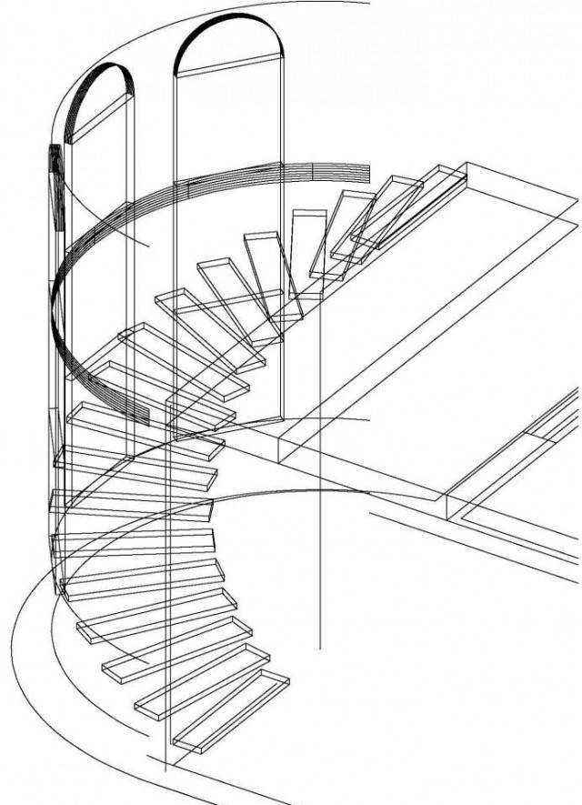 Винтовые лестницы из бетона своими руками чертежи