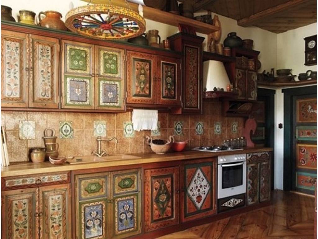 Дизайн кухни в русском стиле