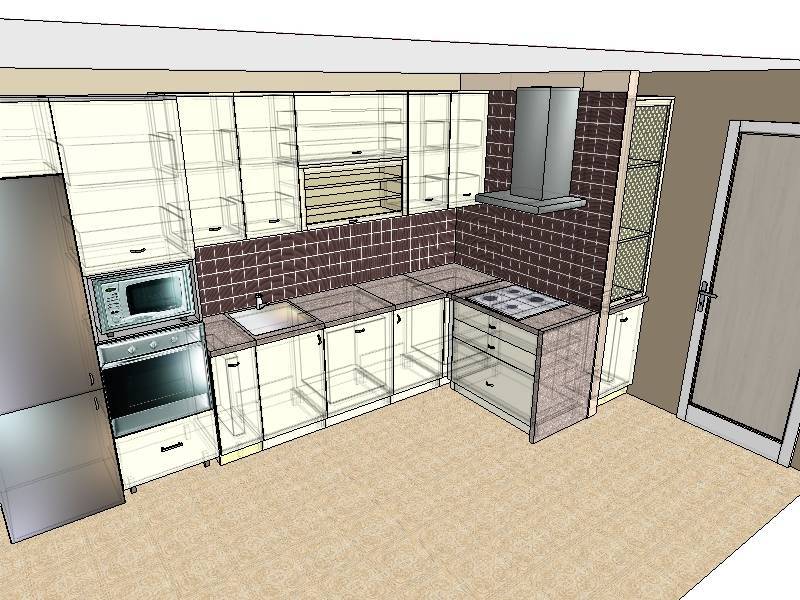 Дизайн кухни с выходом на балкон (52 фото интерьеров)