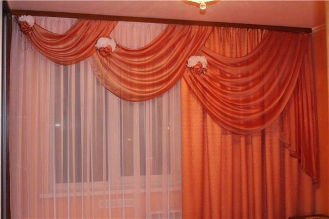 Красивые шторы из вуали в интерьере
