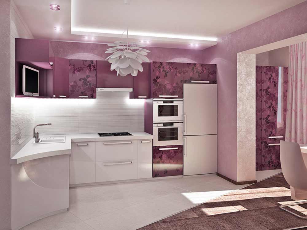 Оформление фиолетовой кухни: богатство палитры для эксклюзивного интерьера