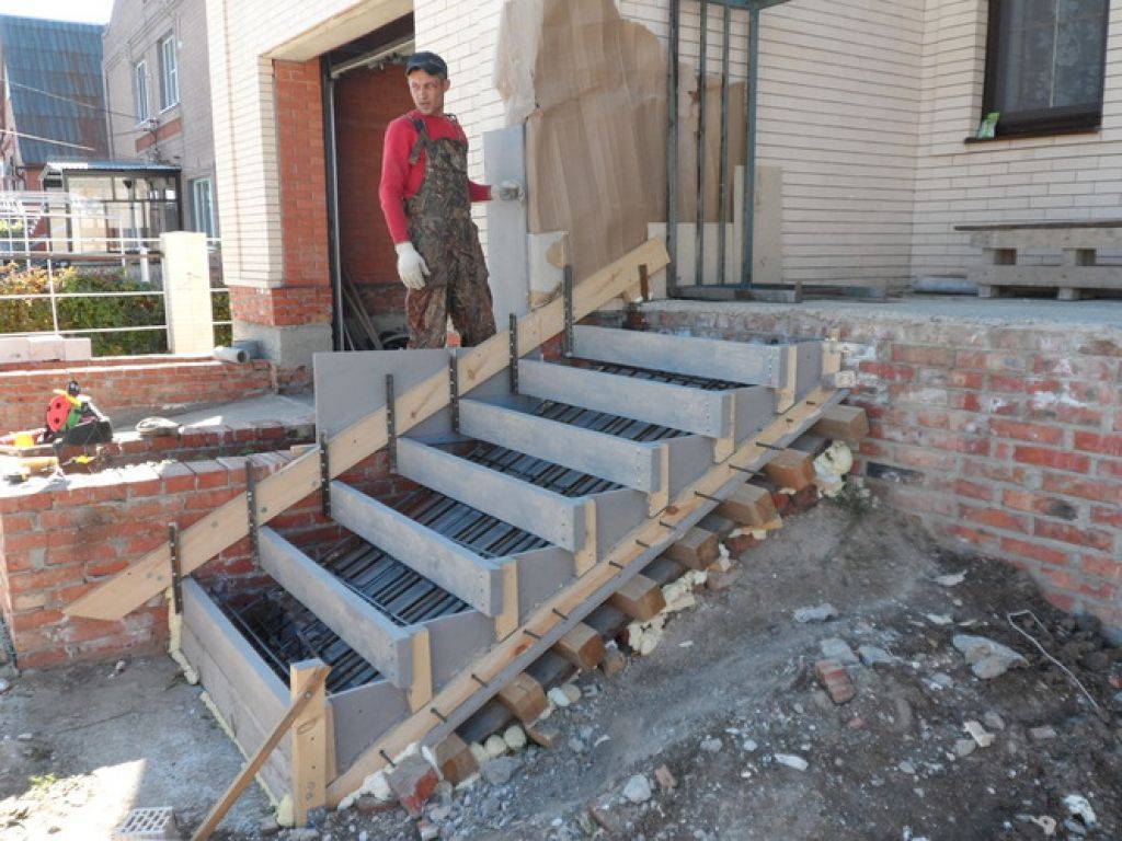 Изготовление лестниц из бетона: 3 этапа