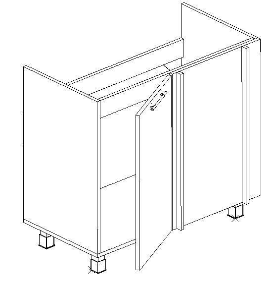 Угловой шкаф под мойку: размеры, чертежи и нюансы сборки