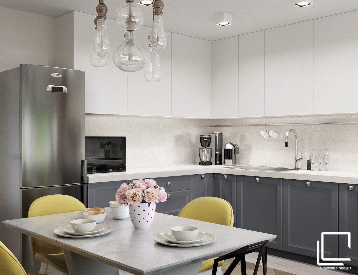 Серая кухня в интерьере – фото дизайна кухонь в серых тонах
