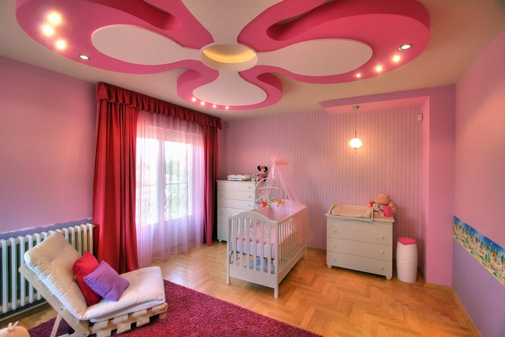 Потолки в детской комнате (60 фото): яркие идеи оформления