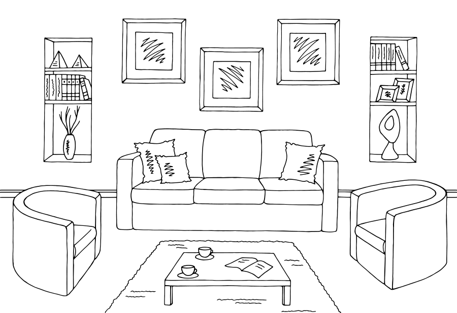 Как нарисовать комнату - поэтапная инструкция как научиться рисовать комнаты
