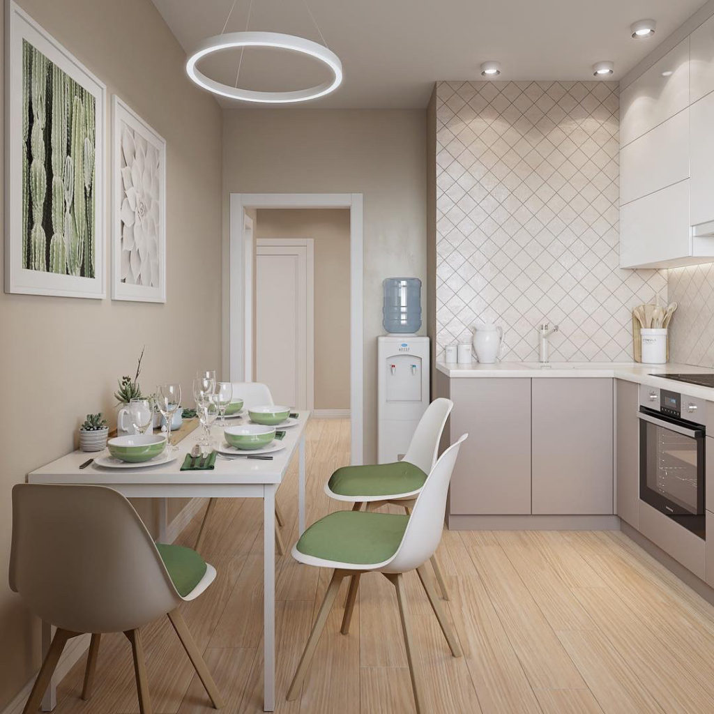 Дизайн кухни 9 кв. м. с фото 2022 года: новые тенденции, стили, обои, новинки интерьера