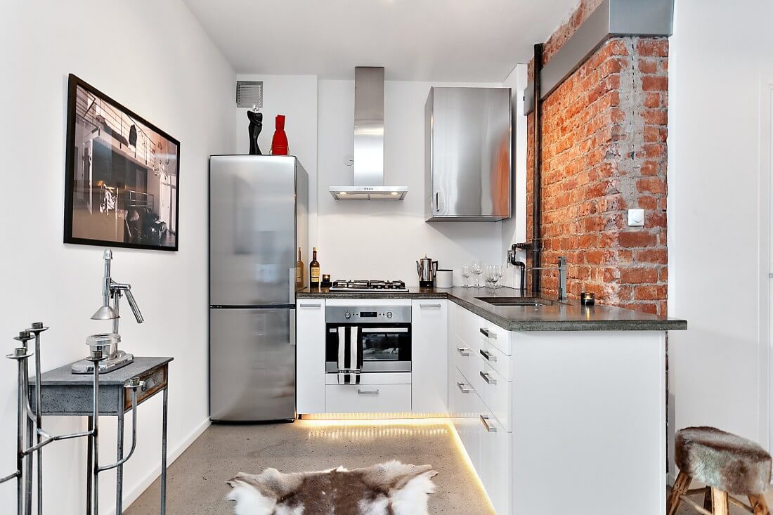Кухня в стиле лофт: 103 фото и 7 нюансов для обычной квартиры