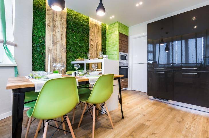 Дизайн кухни и столовой в стиле эко: 593 фото лучших интерьеров на inmyroom